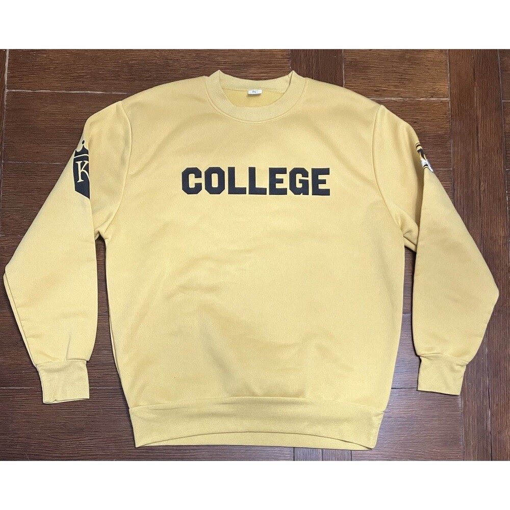 Men’s Size M Kansas City Royals Stadium Giveaway Missouri Tigers Yellow Crewneck
